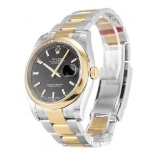 Rolex-Datejust-Yellow-Gold-Black-Dial-Replica-Left-600x600