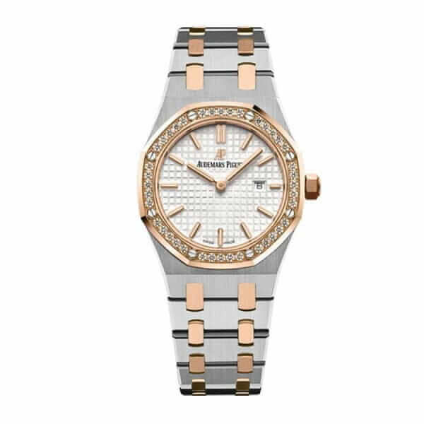 audemars-piguet-royal-oak-quartz-ladies-rose-gold-steel-silver-index-diamond-bezel-67651sr-zz-1261sr-01-replica-600x600