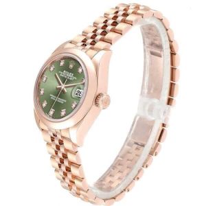 rolex-datejust-279165-everose-gold-automatic-green-with-diamond-dial-jubilee-replica-600x600
