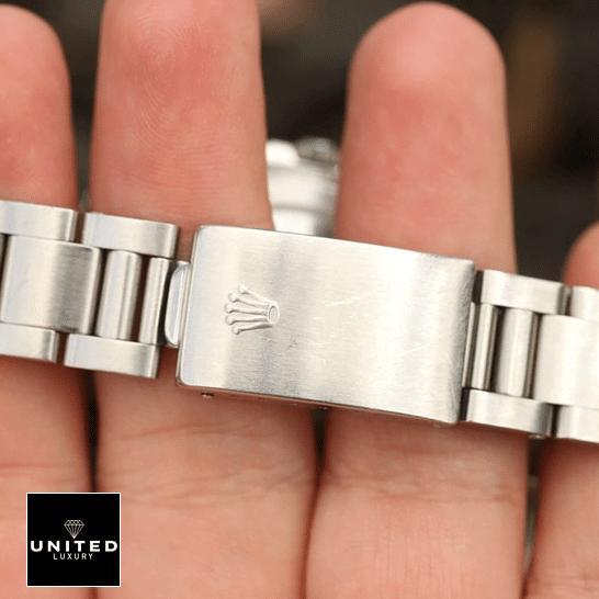 Vintage Rolex Replica 9 Rolex Explorer II 16570-0004 Replica Oyster Bracelet Fold Clasp on the Rolex logo