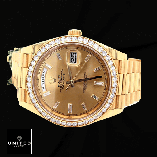 Rolex Day-Date 228348RBR KW Champagne Dial Replica