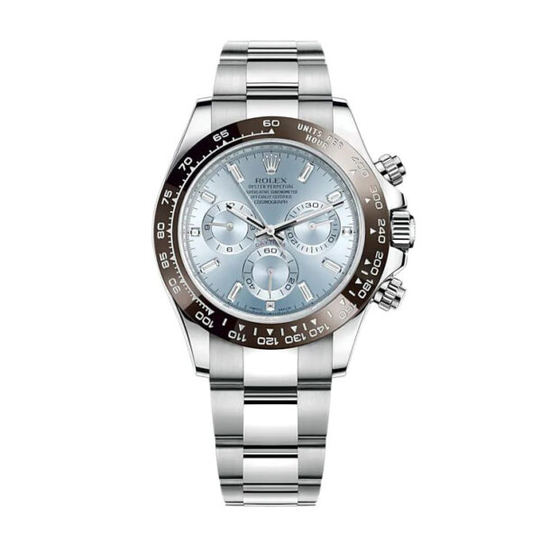 Daytona 126506 Platinum Ice Blue Baguette Dial CAL. 4131 - United Luxu
