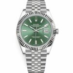 Datejust 41mm Mint Green Dial Fluted Bezel 126334