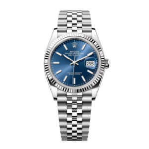 Rolex Datejust Series m126234-0017, new Datejust with blue dial, bar indexes, five-piece link bracelet, 36mm blue dial