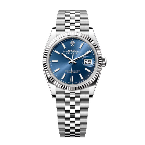 Rolex Datejust Series m126234-0017, new Datejust with blue dial, bar i