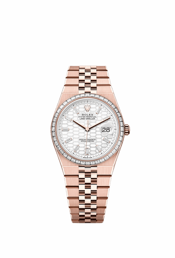 Rolex Land-Dweller 36 watch 18 ct Everose gold - m127285tbr-0002