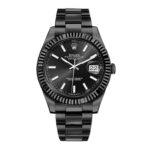 Rolex Datejust 41mm Oystersteel Y Esfera Negra En Oro Blanco