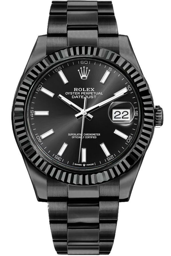 Rolex Datejust 126334DLC 41mm Stainless steel and PVD Black
