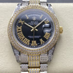 40MM Custom Full-Diamond Day-Date