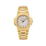 Patek Philippe Nautilus 3800 37MM White Dial With 18K Yellow Gold Bracelet