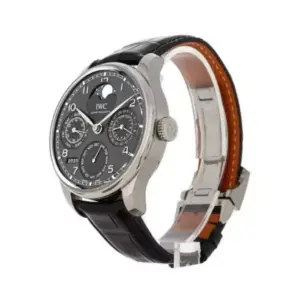 IWC Portugieser IW503301 Perpetual Calendar Black Dial - Luxury Souq