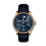 IWC Portugieser Rose Gold men's automatic mechanical watch in Blue Replica Watch  IW503312