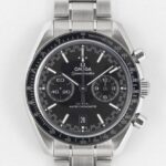 Omega Speedmaster Racing  Black Dial Steel Bracelet