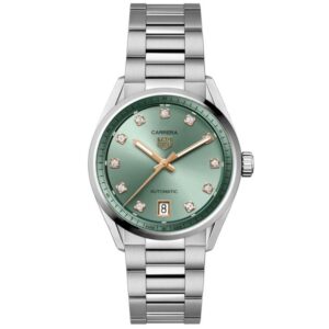 TAG Heuer Carrera Date Green Dial Stainless Steel Watch 36mm