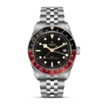 Tudor Black Bay 58 GMT 39mm steel case,black and burgundy bracelet