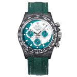 Rolex Cosmograph Daytona DiW Carbon Green Panda Dial 4130