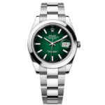 Rolex 2026 New Release Datejust 41mm Green Ombré Dial Smooth Bezel Oyster Bracelet