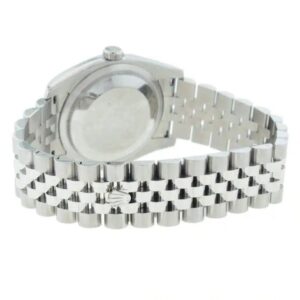 Datejust 31mm Jubilee Bracelet Oystersteel and White Gold with Bright Blue Dial Diamond-Set Bezel2