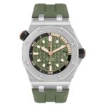 Audemars Piguet 15720ST Royal Oak Offshore Diver with Khaki Green Dial